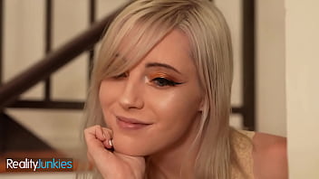 REALITYJUNKIES - Charming Stepsister Teases Her Stepbrother Until He Is Rock Hard And Ready To Fuck