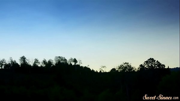 Slutty teen drilled after sucking outdoors